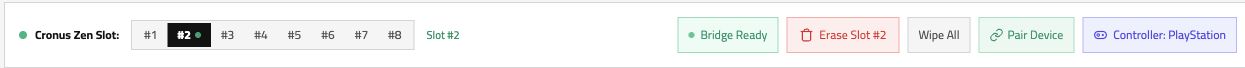 Cronus Zen memory slots on the actual English game page